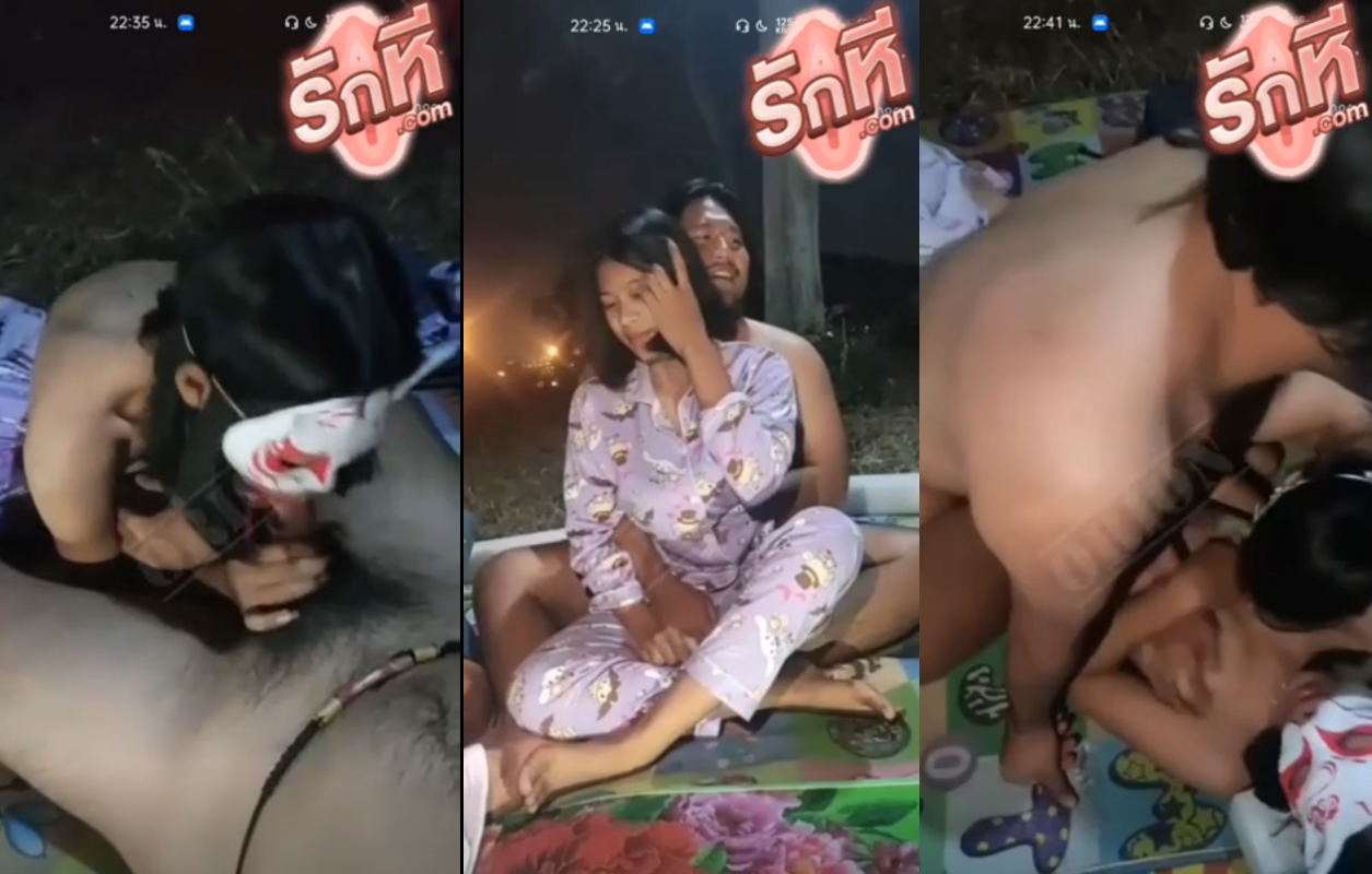 คลิปหลุด ทางบ้าน วัยรุ่นสายเงี่ยนนัดสาวออกมากลางดึกนั่งเล่นเสียวริมถนนจับสวิงกิ้งโม็คควยก่อนต่อควยซอยหีคาริมข้างทางเสียวๆ